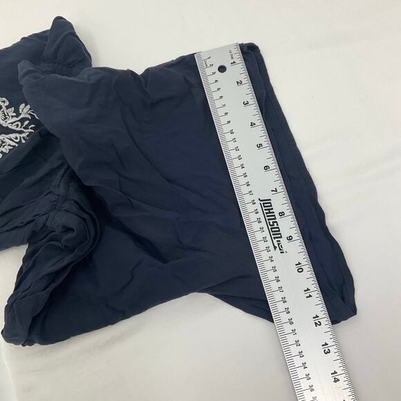 H&M Women Romper Jumpsuit Sleeveless Backless Short Blue Navy size 4 Small - Picture 5 of 8